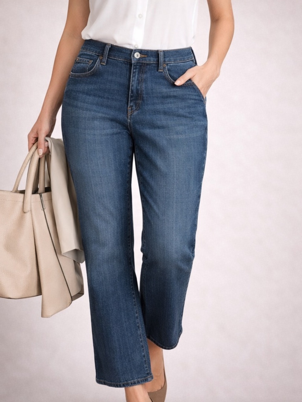 Levi's Womens Bootcut Jeans 14 Medium Wash Denim Minimalist Notmcore Clean Denim